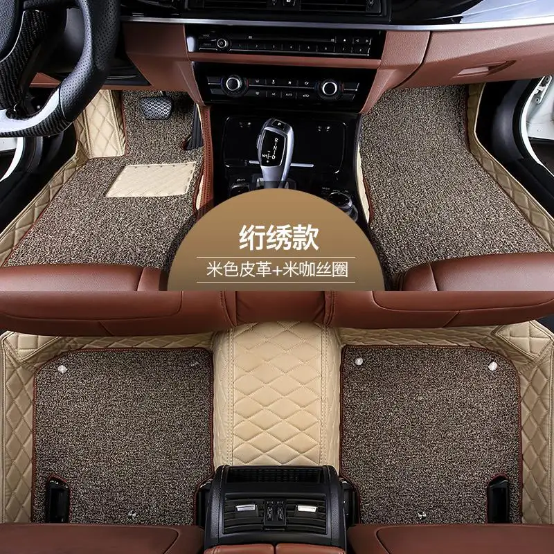 Кожаные автомобильные коврики на заказ, автомобильные накладки для ног, автомобильный коврик, чехол для Kia Sportage R, автомобильный Стайлинг - Название цвета: 5