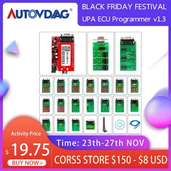 

Best Price UPA V1.3 OBD2 Car Diagnostic Tool UPA USB ECU Programmer With 1.3 eeprom Full Adapter In Stock