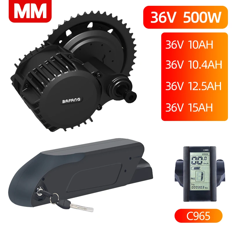 Cheap Bafang BBS02B 36V 500W Mid Drive Motor 8fun BBS02 Bicycle Electric e Bike Conversion Kit Center Engine eBike Part eBike Middle 0