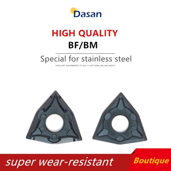 

WNMG080404-BF DM220 WNMG080408 BM WNMG432 knife External Turning Tool Carbide Insert Stainless Steel High Quality Lathe cutter
