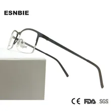 Сплав Мужские полуобода оптические очки в оправе Metall компьютер рецепт очки близорукость очки мужские очки Lunette De Vue