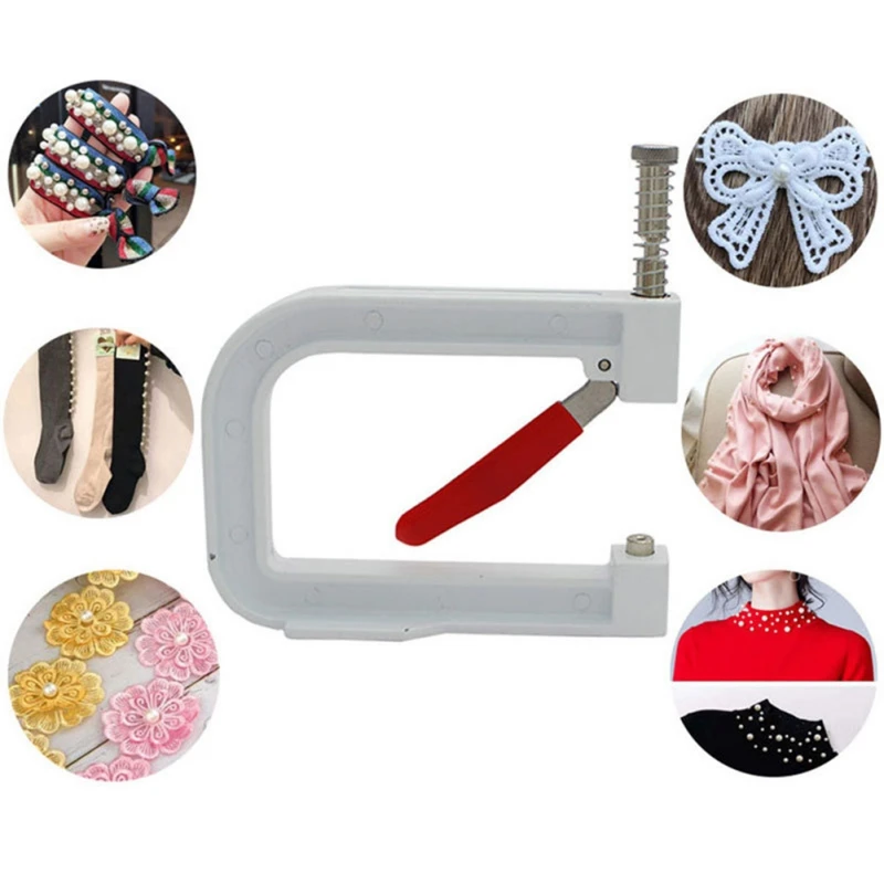 

Hand Press Pearl Setting Machine Tools Beads Rivet Fixing Machine For DIY CraftsClothing Manual Pearl Cap Bead Rivet Tools