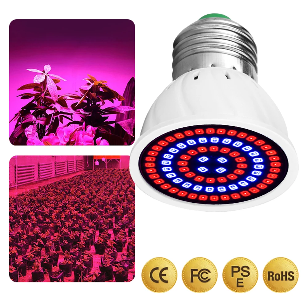 Фито светодиодный B22 Гидропоника роста светильник E27 Светодиодная лампа для выращивания MR16 полный спектр 220 В UV светильник завод E14 цветок рассада фитолампа GU10