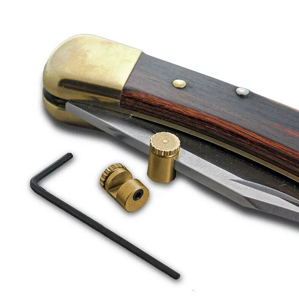 Camping Knives Knife 110 Thumb Stud Push Knife Button 416 Steel Material 110 Screw Screw Pusher Outdoor Tool Accessories