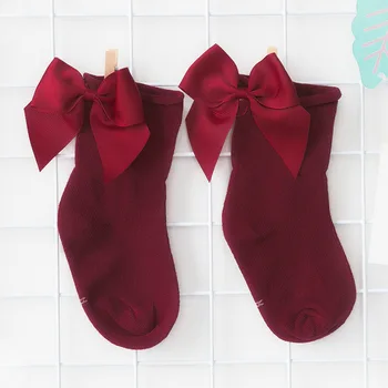 

Children Socks Girl kids Cotton short socks with bow fashion Breathable Mesh socks Spring summer High quality 1-8T WMS040