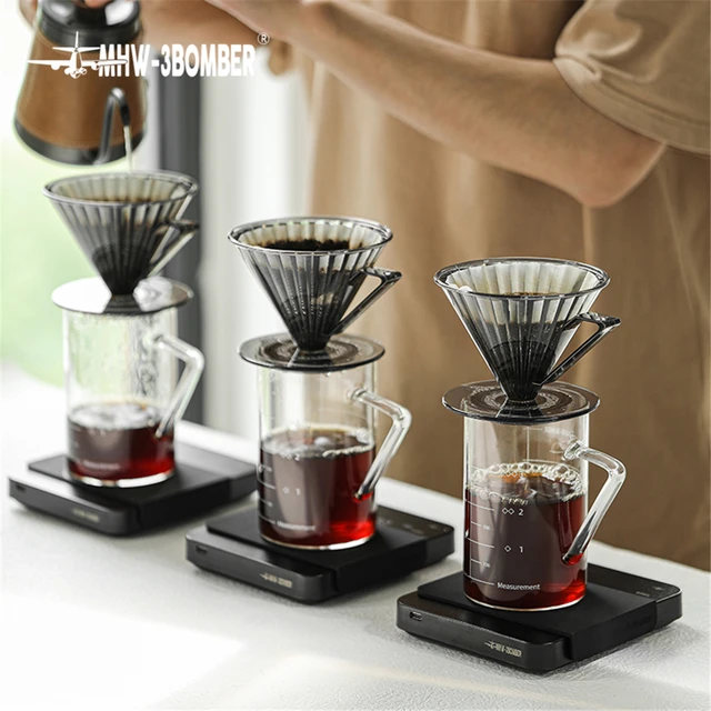  Hario V60 Drip Coffee Pour Over Scale, Stainless Steel: Home &  Kitchen