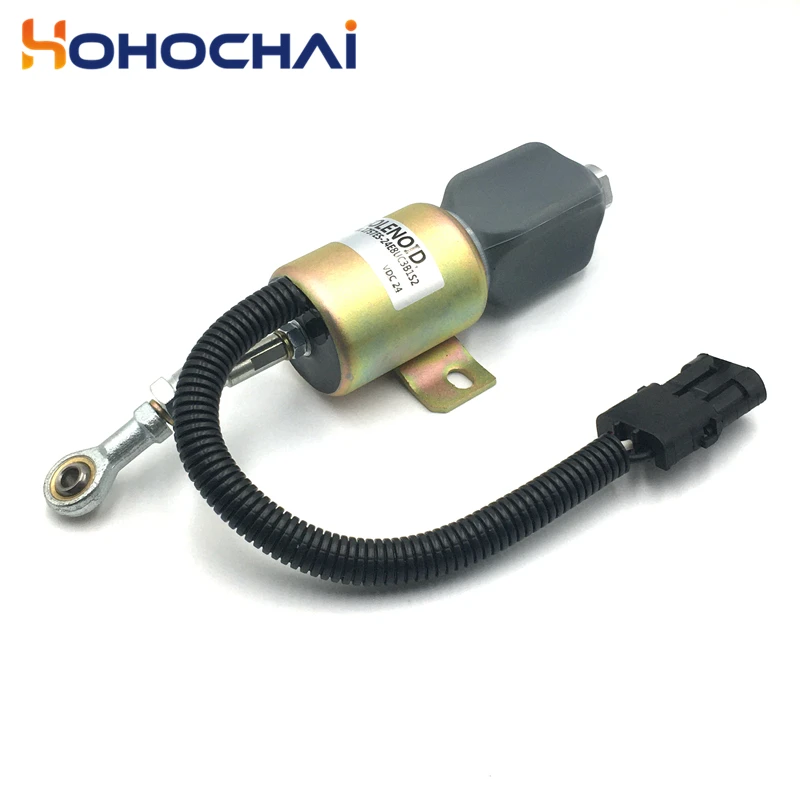 Solenoide Di Arresto Carburante 12V In Alluminio – Sostituzione TK41-6383 / 1503ES-12S5SUC11S Per Motori 366, 3,66 E 4TNE88
