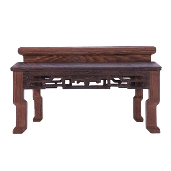 

Square Right Mahogany Sculpture Buddha Statue Crafts Decoration Base Wool Rectangular Solid Wood Stone Base
