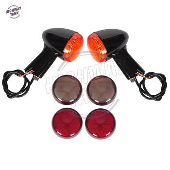 

Motorcycle Rear LED Turn Signal Light+Long Bracket case for Harley XL 883 XL 1200 1992-2017