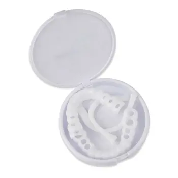 

Upper & Lower Teeth Simulation Brace Whitening Sleeve Generation Silicone Simulation Tooth Denture Sleeve