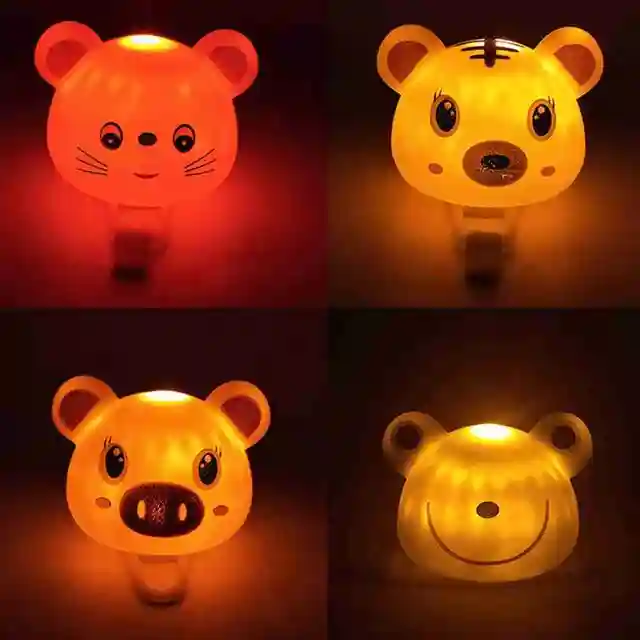 Mountain Bike Headlights Tiger Bells Alarm Children Balance Bicycle Accessories Horn Decorative Lights Warning Indicator 2
