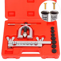 Kit d'outils à Double évasement pour conduites de frein de voiture, outils d'évasement pour évasements simples ou doubles, tuyau en cuivre en acier doux 