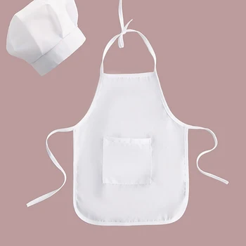 

Cute Baby Chef Apron&Hat For Kids Costumes Cotton Blended Chef Photos Prop