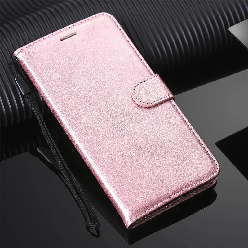 Роскошный чехол-бумажник из искусственной кожи для iPhone 11 Pro Max X XS MAX XR 5 5S SE 6 6S 7 8 Plus, откидной Чехол с отделением для карт, чехол для iPhone 6 Plus - Цвет: Rose Gold