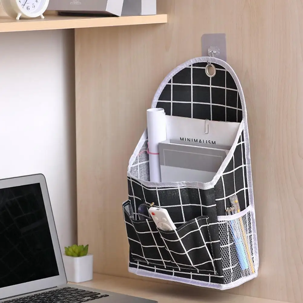 Wall Mounted Wardrobe Organizer Sundries Storage Bag Hanging Cosmetics Bathroom Pouch Toys Wash Jewelry H9W1 | Дом и сад