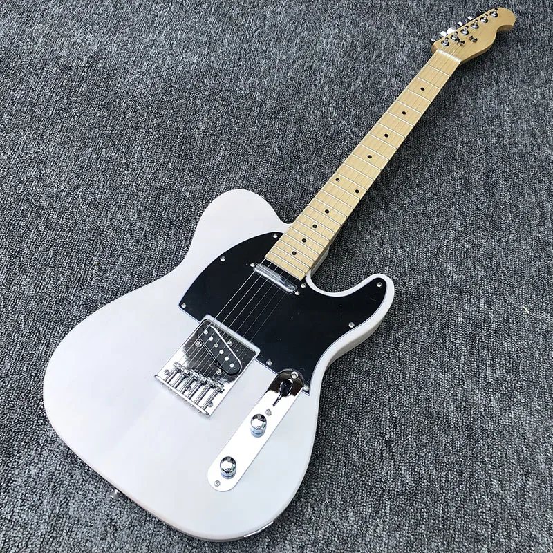

High quality TL style electric guitar,Maple fingerboard with white matte paint,free shipping!