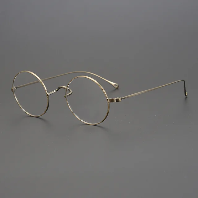 $US $50.00 Titanium Glasses Frame Men Women Vintage Small Round Eye Glasses Retro Optical Prescription Eyeglasses Frames Man Clear Eyewear
