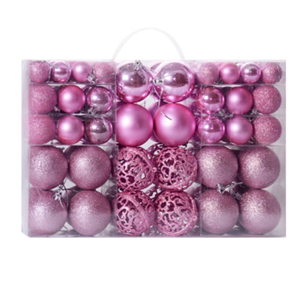 Light Pink 100 шт орнамент домашний подарок безделушка елка на Рождество висячие украшения вечерние - Color: Light Pink