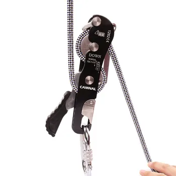 

Climbing Descender 150kg Self-braking Stop Rope Clamp Grab Rescue Descender Carabiner Climbing Accessories