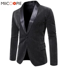 Мульти Стиль Клетчатый блейзер для мужчин роскошный яркий черный отложной воротник костюмы с одной пуговицей пиджак Тонкий Формальные пиджаки Американа Hombre