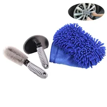 Автомобильная роликовая Очищающая щетка набор инструментов для обода шин скраб мягкий сплав Щетка Очиститель комплект CSL88