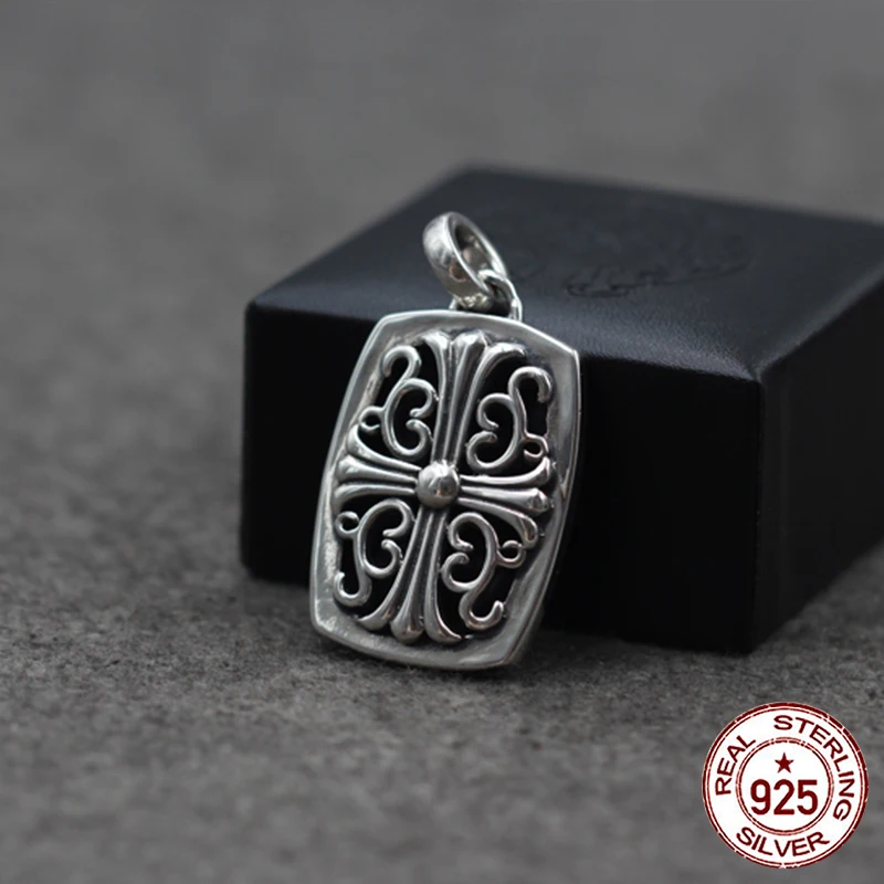 

925 sterling silver pendant gimmick simple personality hip hop fashion styling versatile pendant to send lover gift 2019 new hot