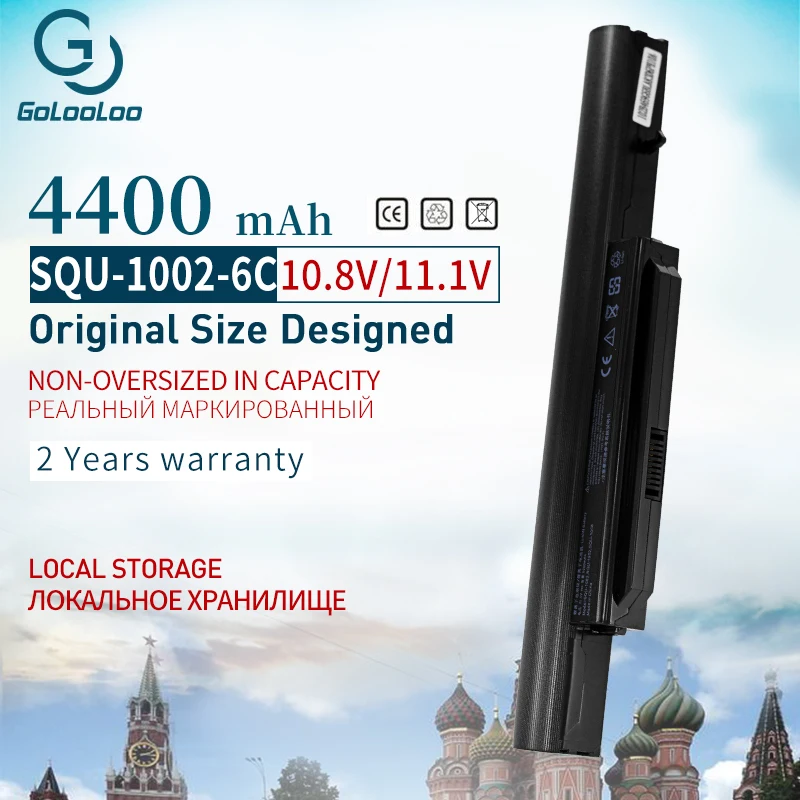 Аккумулятор Golooloo для ноутбука Hasee SQU-1002 A560P SQU-1003 K580P R410 CQB913 CQB916 CQB912 K580S CQB917 SQU-1008 R410G