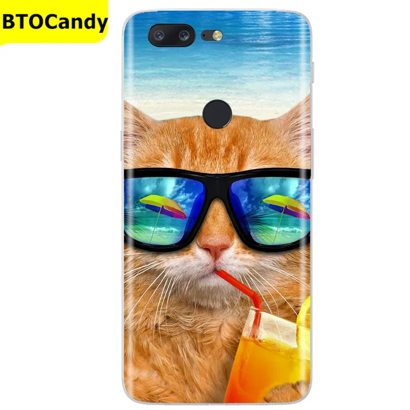 For Oneplus 5T Case Silicone Soft TPU Flower Animals Phone Case For OnePlus 5 5T Coque Case For Oneplus 5 Case Full Bumper Funda glass flip cover Cases & Covers