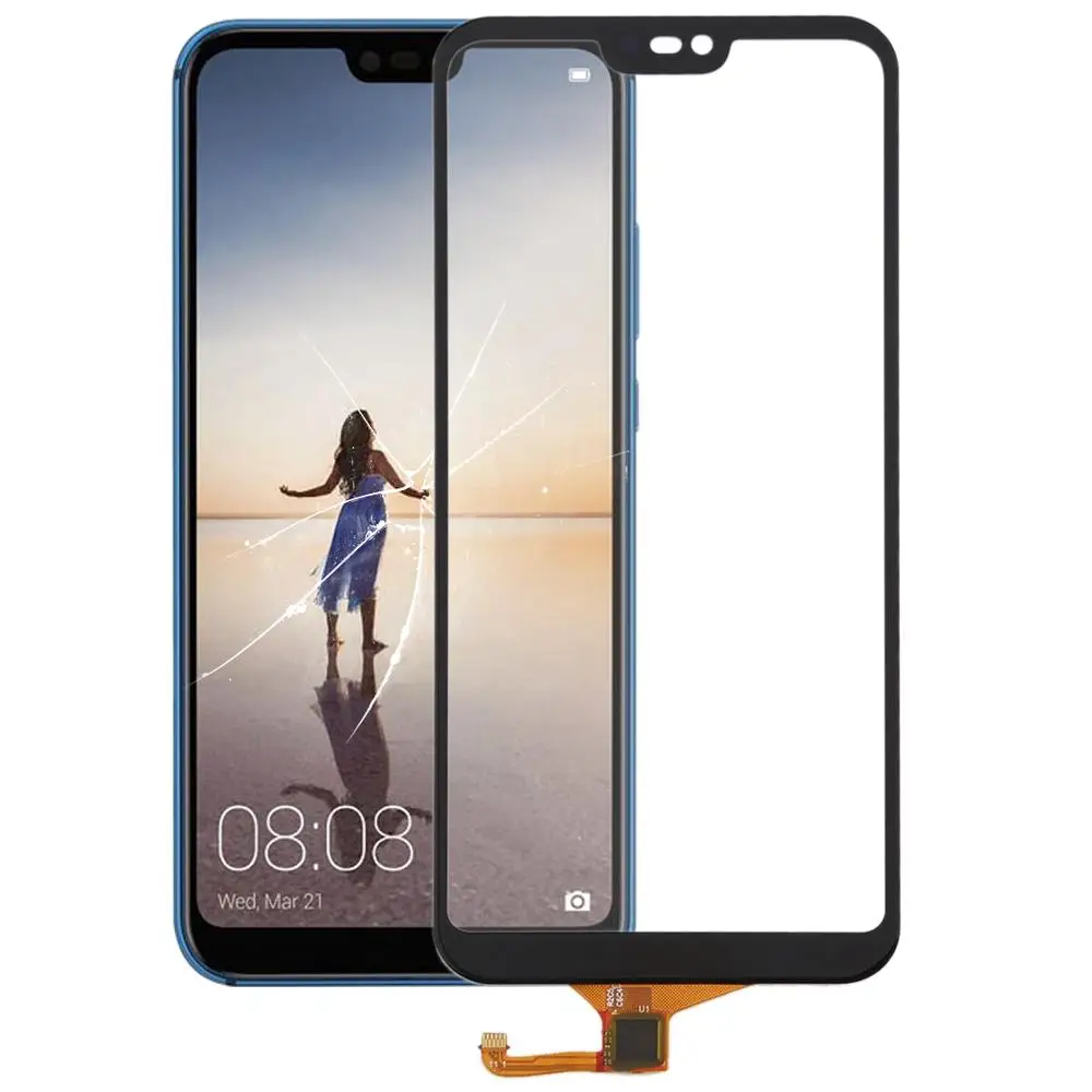 Для huawei P20 Lite сенсорный экран стекло дигитайзер передняя внешняя Сенсорная панель ремонт телефона