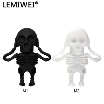 

Lemiwei USB 2.0 Skull Model USB Flash Drive 4GB 8GB Skeleton Mini U Disk 16GB 32GB 64GB Memory Stick pendrive Halloween Gift