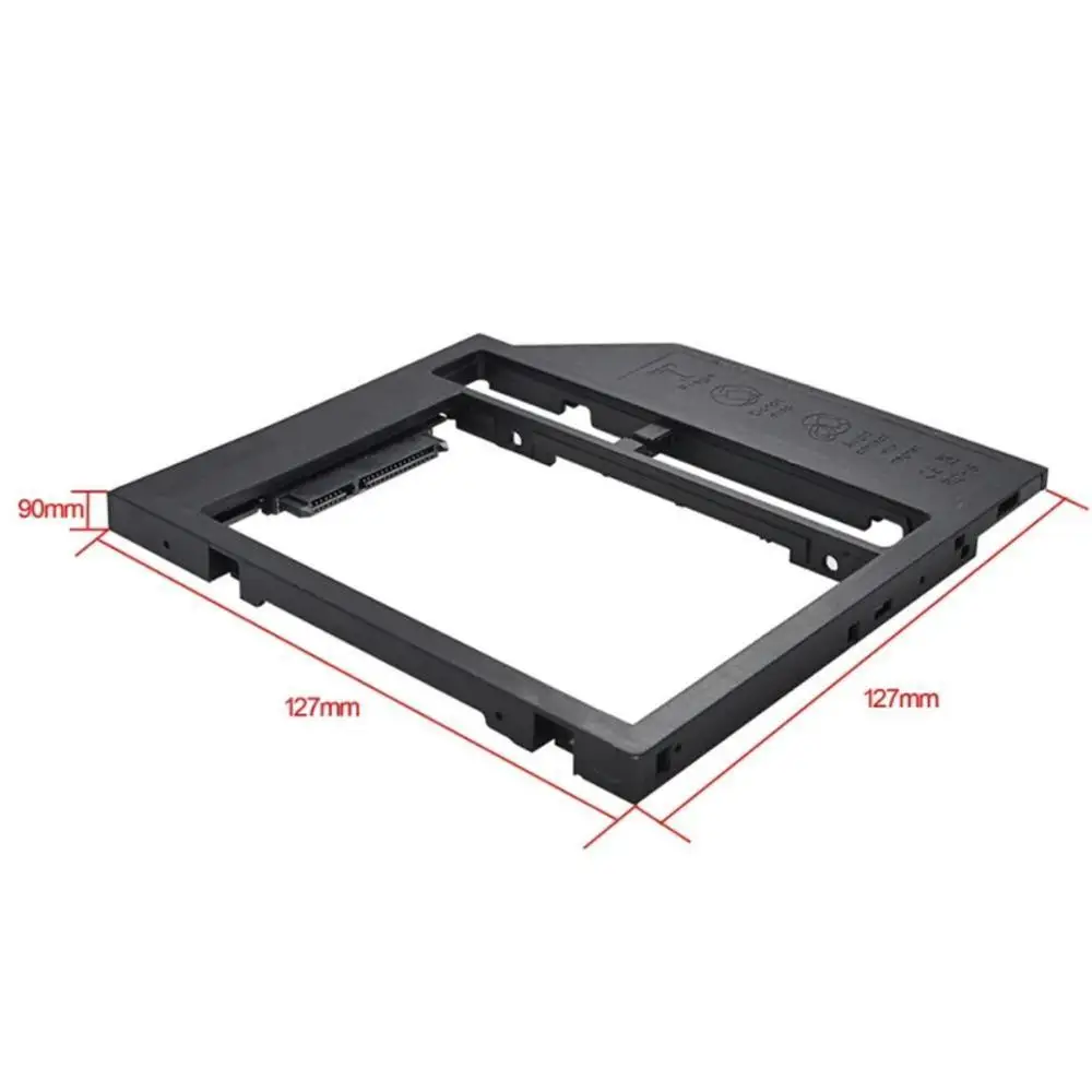 Универсальный 2-й HDD Caddy 9 мм SATA 3,0 для 2,5 ''жесткий диск SSD чехол Корпус для ноутбука CD-ROM Оптический отсек