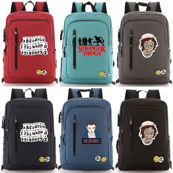 

Alphabet Riddle Stranger Things Boy Girl Book School Bag Women Zip Bagpack Teenagers Schoolbags Men Student Backpack Packsack 20