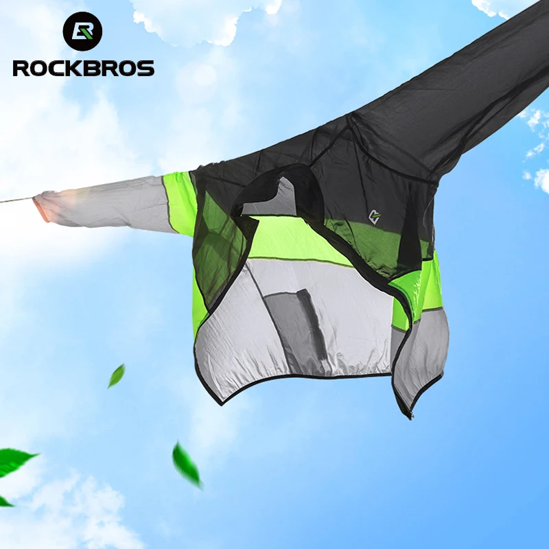 Велосипедная куртка ROCKBROS ветровка из Джерси светоотражающая быстросохнущая для