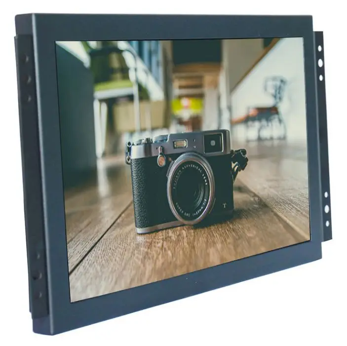 12V DC input 19 inch high brightness outdoor use 1000 nits monitor with BNC input and output for teleprompter use