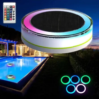 

Solar Power LED Colorful Light with Remote Control Swimming Pool Floating Lamp Garden Backyard Waterproof Lawn Landscaping Light