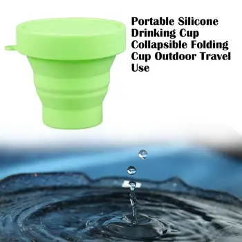 

Portable Silicone Telescopic Drinking Cup Collapsible Folding Cup Home Office Outdoor Travel Camping 201-300ml Capacity