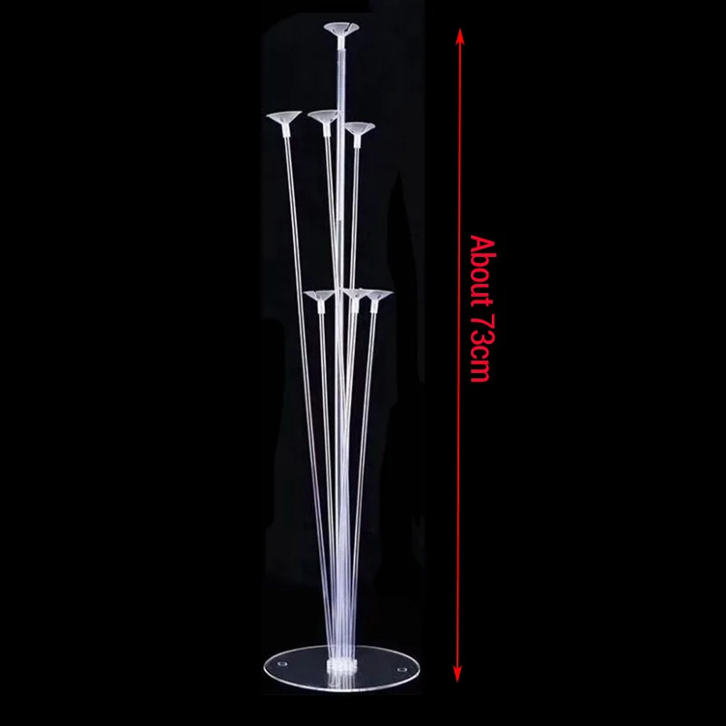 1set plastic stand Воздушные шары Золотое серебряное число фольги Гелиевый шар счастливый год воздушный шар Счастливого Рождества Год Вечерние Декор Noel - Цвет: 1set plastic stand