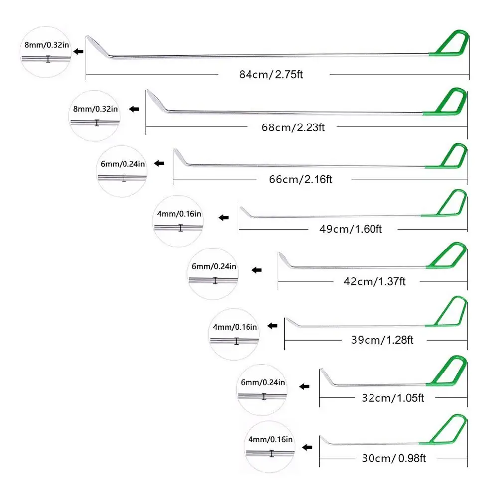 PDR набор для удаления повреждений вмятин с инструментами для тела лом ремонт Съемник чашки присоска PDR крючки вмятин супер автомобиль 200 шт. профессиональный
