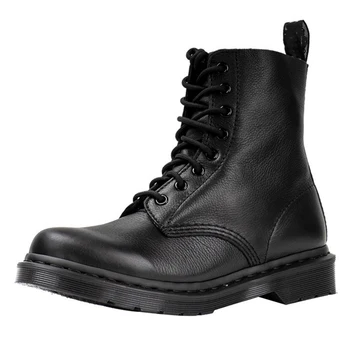 

Martens Leather Women Boots Round Toe Platform Thick Heel Mid-Calf Boots Woman Fashion Slip-on Chelsea Booties Autumn White 42