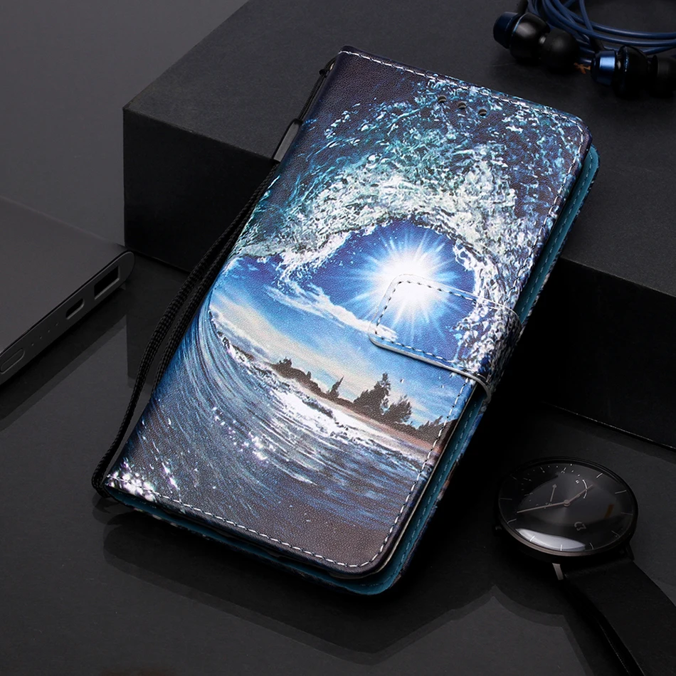 Кожаный чехол книжка для Samsung Galaxy A51 A71 A10S A20S A80 A90 M40 A60 M10 A10 A10E A20e A7 2018|Чехлы-портмоне|