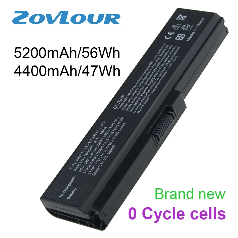 Zovlour Батарея PA3816U-1BRS PA3817U PA3817U-1BAS PA3817U-1BRS PA3818U-1BRS PA3819U-1BRS для Toshiba Satellite L750 L650 серии
