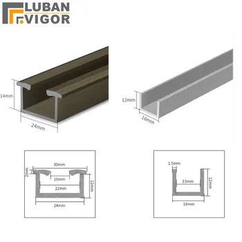 

Customized products,Folding door Aluminium alloy lower / down rail,sliding door track/ rail/ chute