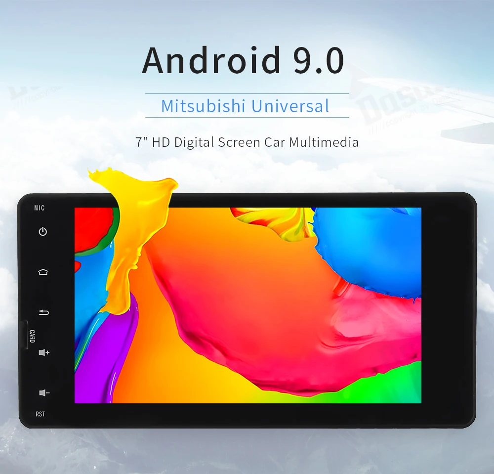 Sale Android 9.0 2 din Car Radio Player for Mitsubishi Outlander Lancer EX ASX 2014 2015 with 7" HD Touch Screen Octa Core 32GB ROM 0