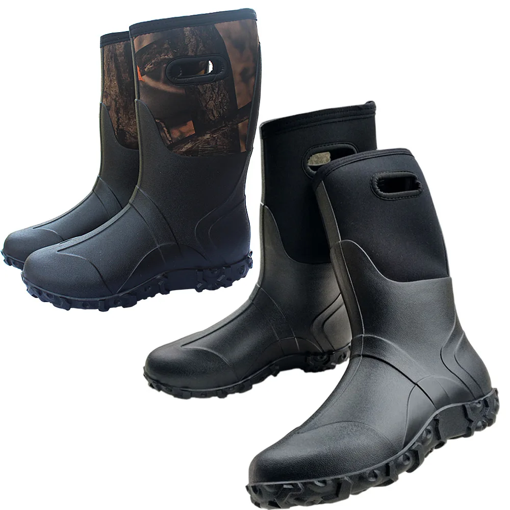 Men's Rainshoes Soft Rain Boots Rubber Boots Fishing Footwear Outdoor Waterproof Boots Snow Boots Size 39-46