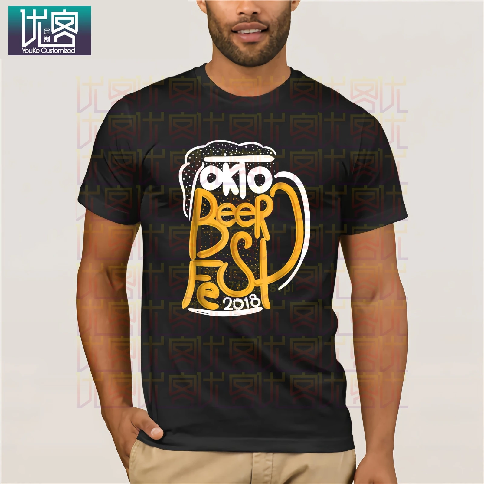 Oktobeerfest T Shirt Oktoberfest 2020 Beer Mug Funny Tees Cotton Tops Tee Present O Neck | Мужская одежда