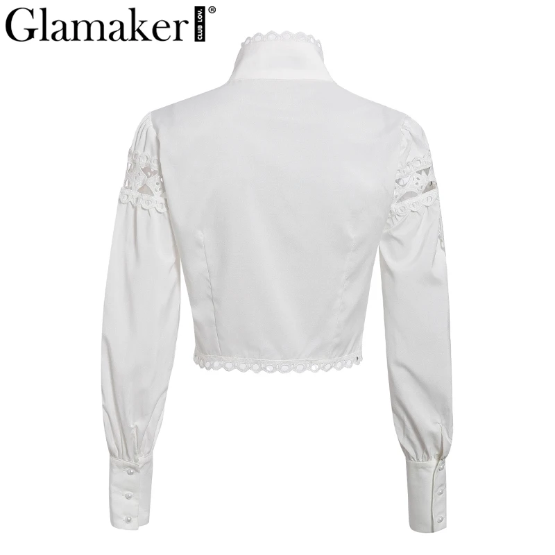 Glamaker-Turtleneck-white-embroidered-office-blouse-Hollow-out-puff-sleeve-patchwork-spring-blouse-shirt-Elegant-holiday (4)