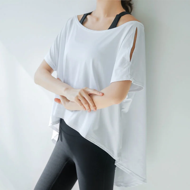 

Кроп-топ для занятий йогой, женский спортивный летний костюм, новинка 2021 года, свободные сетчатые красные футболки с коротким рукавом для бега и фитнеса