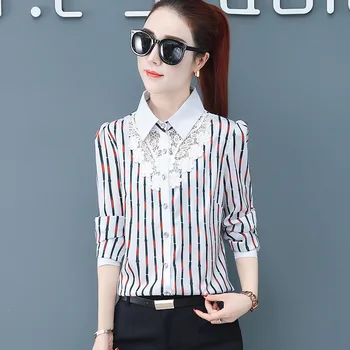 

blusas mujer de moda 2019 autumn ladies women tops blouses plus size lace blouse korean fashion clothing women shirts