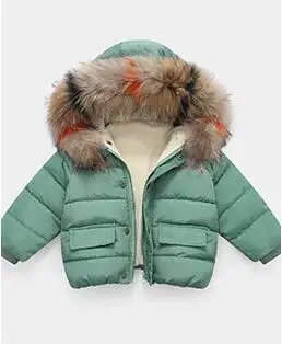 CHCDMP/пуховое пальто с капюшоном для маленьких мальчиков и девочек; зимняя верхняя одежда и пальто; детская утепленная куртка; Рождественская теплая одежда для отдыха; Новинка - Цвет: as the picture