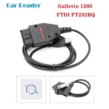 

ECU Tuning programmer EOBD/OBD2/OBDII OBD OBD2 USB car Diagnostic Auto Scanner tool Galletto 1260 with FTDI ECU Chip Tunning